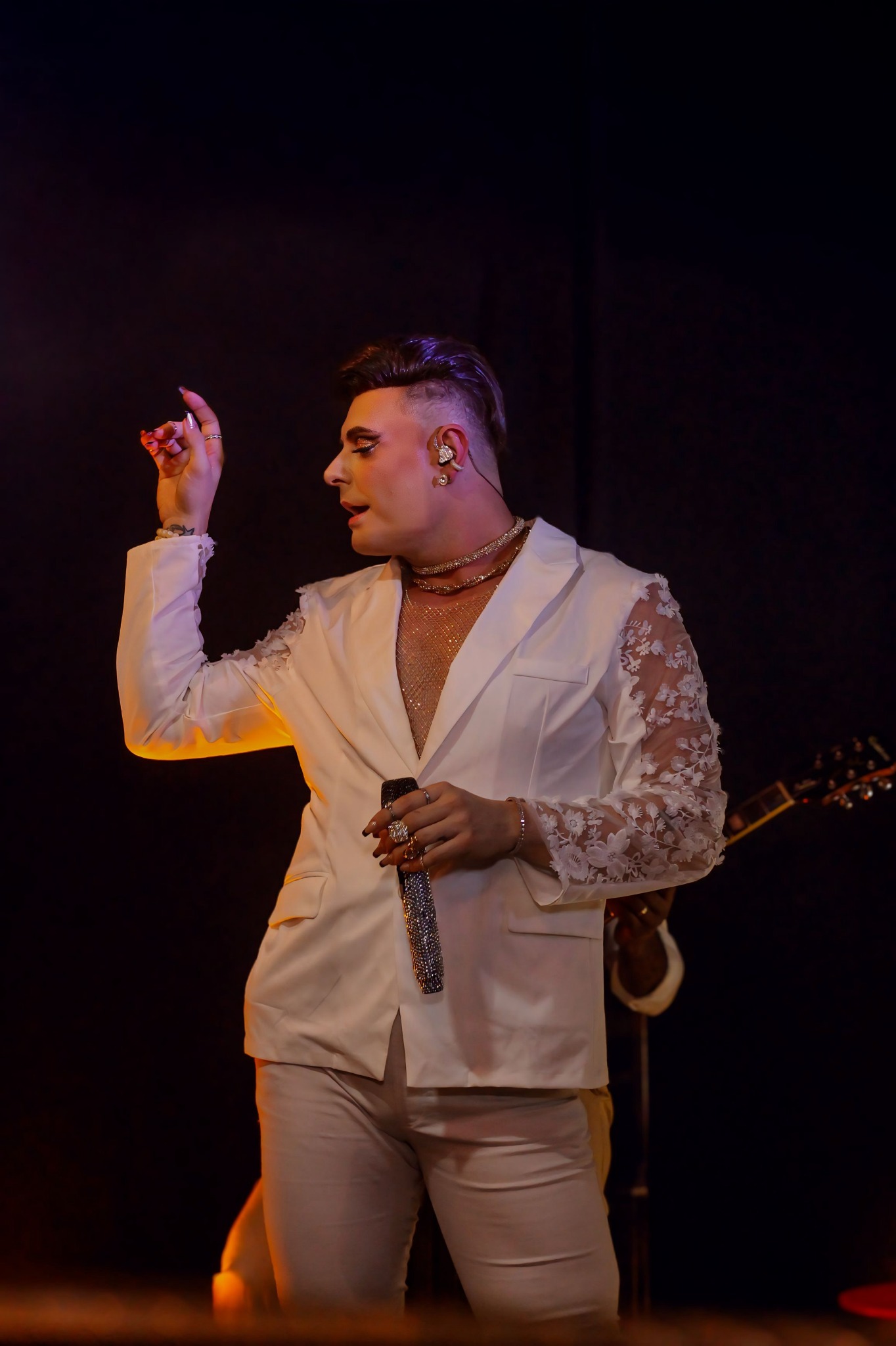 Michel Fos no palco